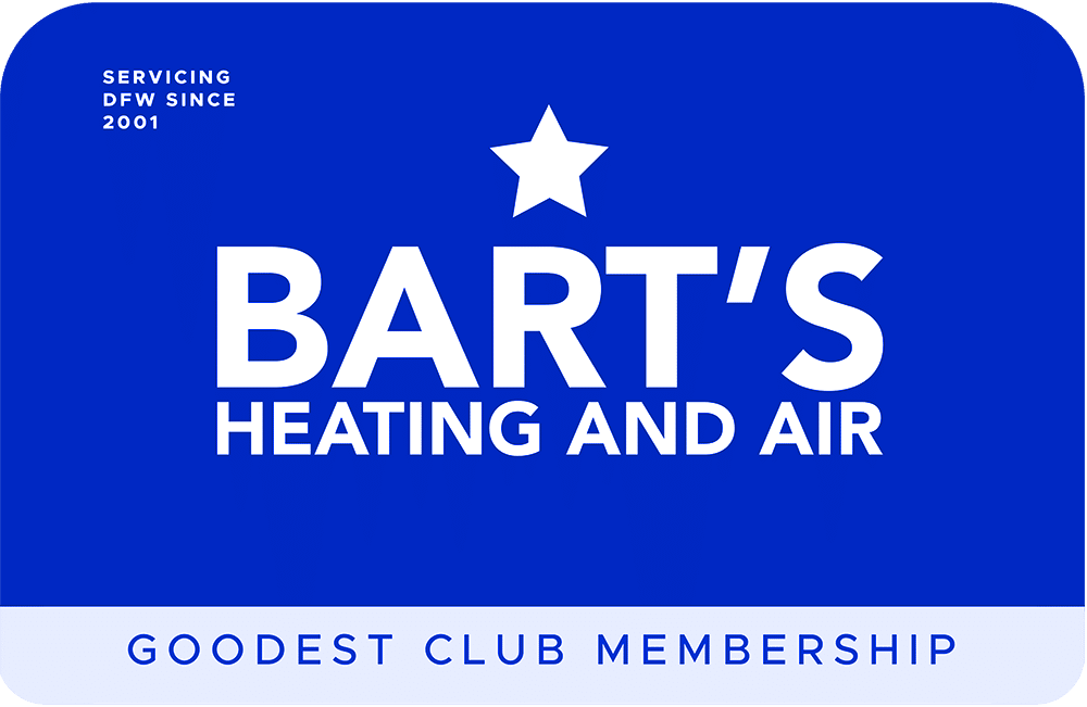 Bart's Heating and Air Membership Card